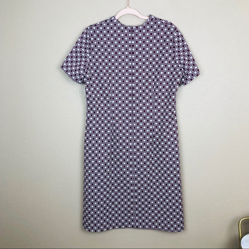 Vintage retro burgundy dress